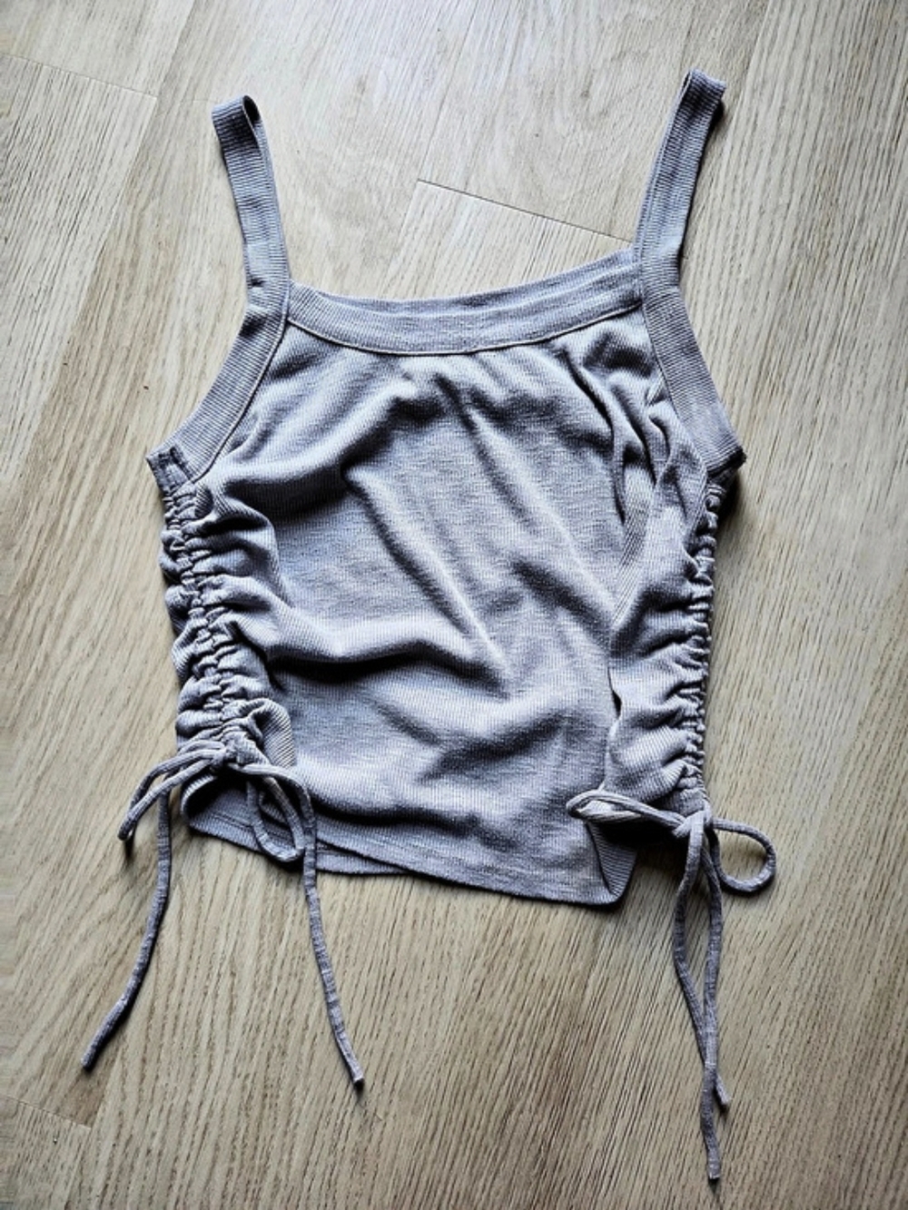 Ruched Side-Tie Tank Top